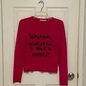 Alice + Olivia whimsical Statement Fushia wool/elastane like new condition